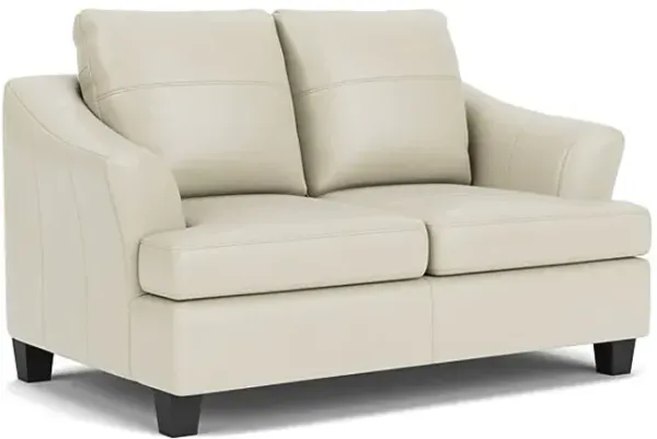 Wells Coconut Leather Loveseat