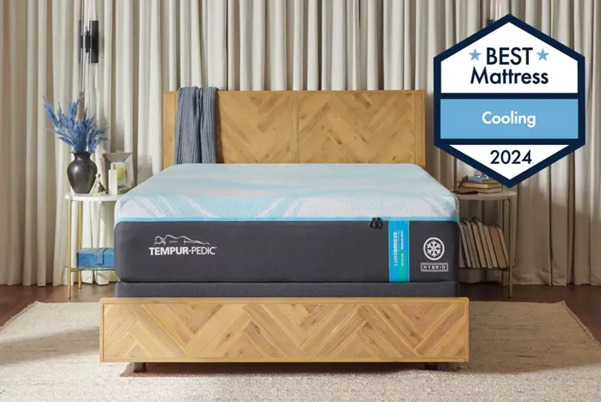 TEMPUR-LuxeBreeze® Medium Hybrid 13" King Mattress