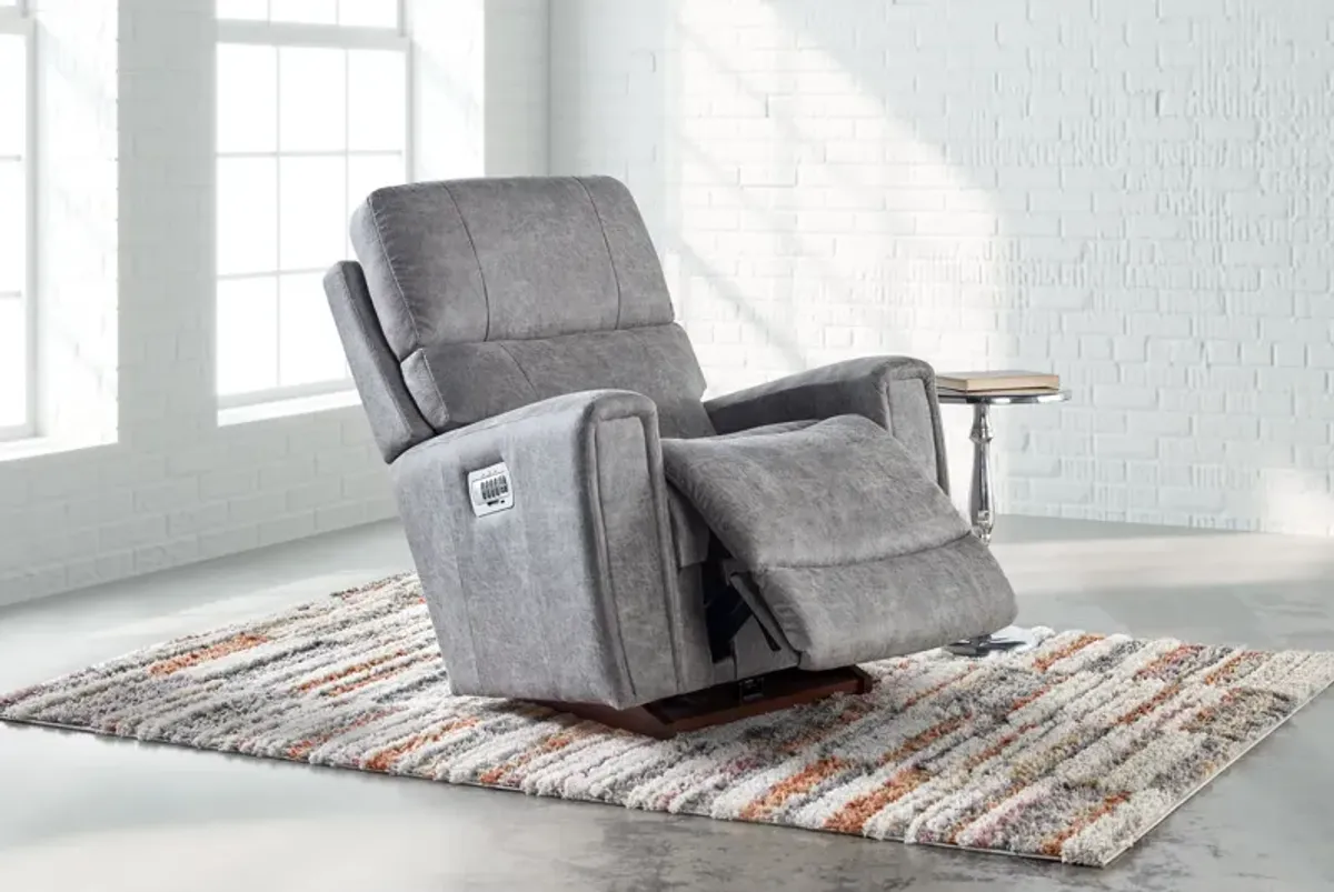 Apollo Grey Quad Power Rocker Recliner