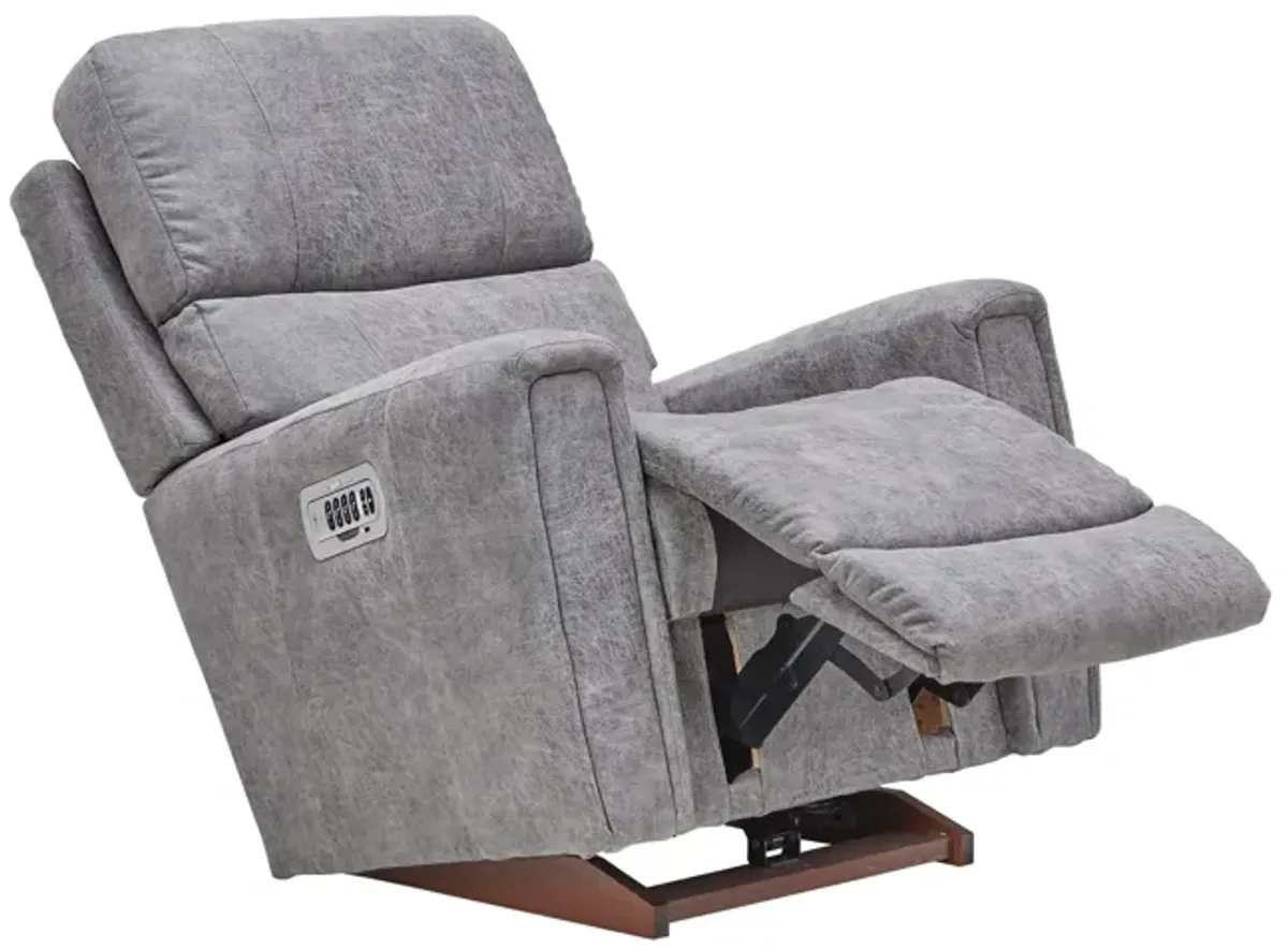 Apollo Grey Quad Power Rocker Recliner