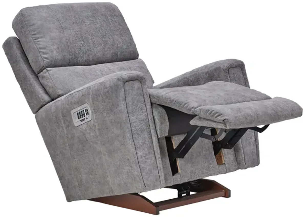 Apollo Grey Quad Power Rocker Recliner