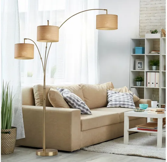 Bowery Brass 3 Arc Lamp