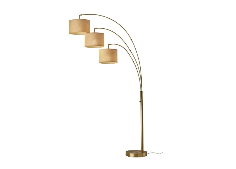 Bowery Brass 3 Arc Lamp