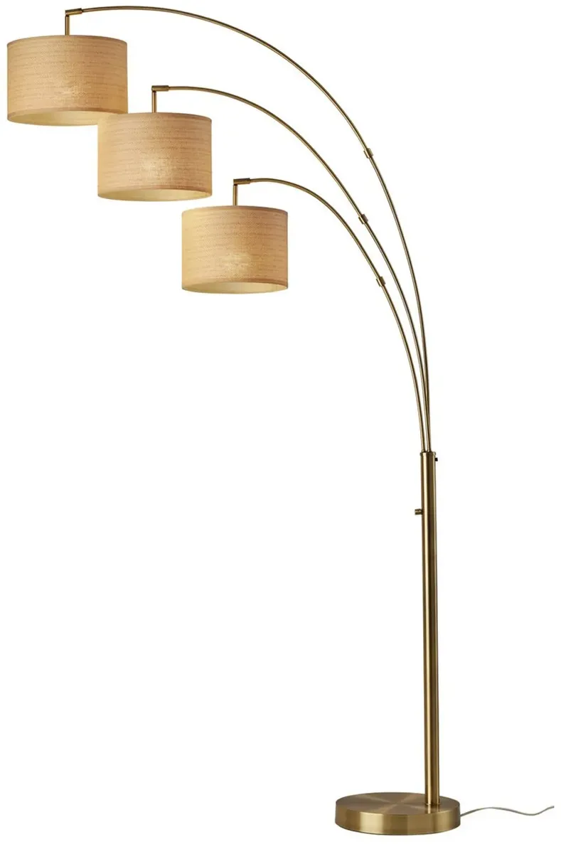 Bowery Brass 3 Arc Lamp