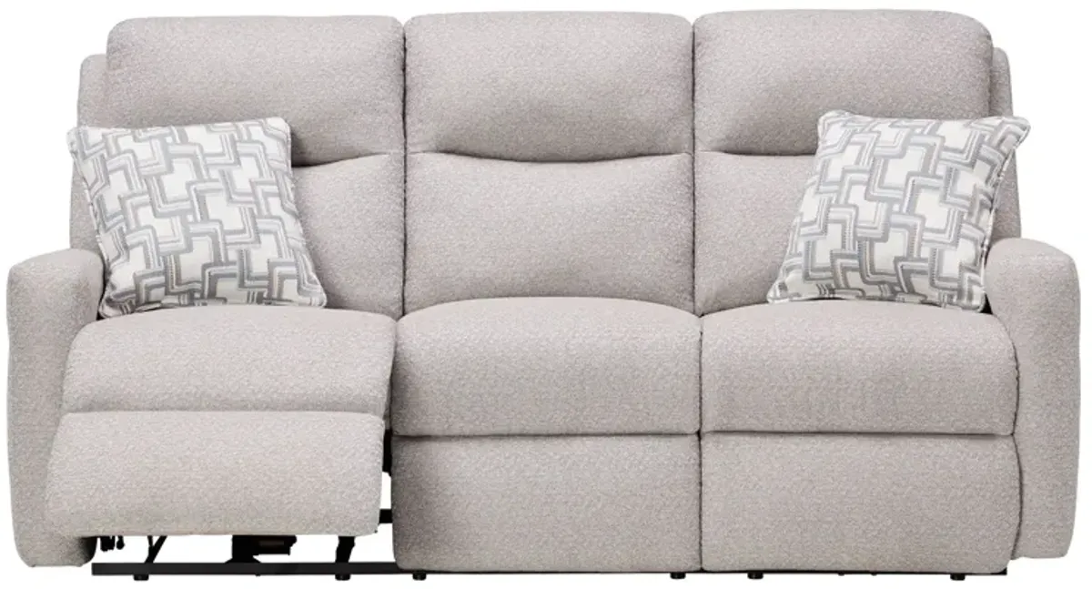 Strait Cement Dual Power Reclining Sofa by Southern Motion