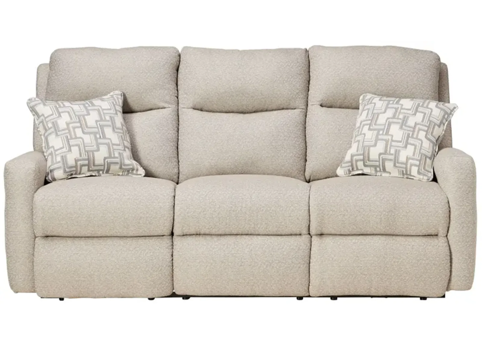 Strait Cement Dual Power Reclining Sofa by Southern Motion