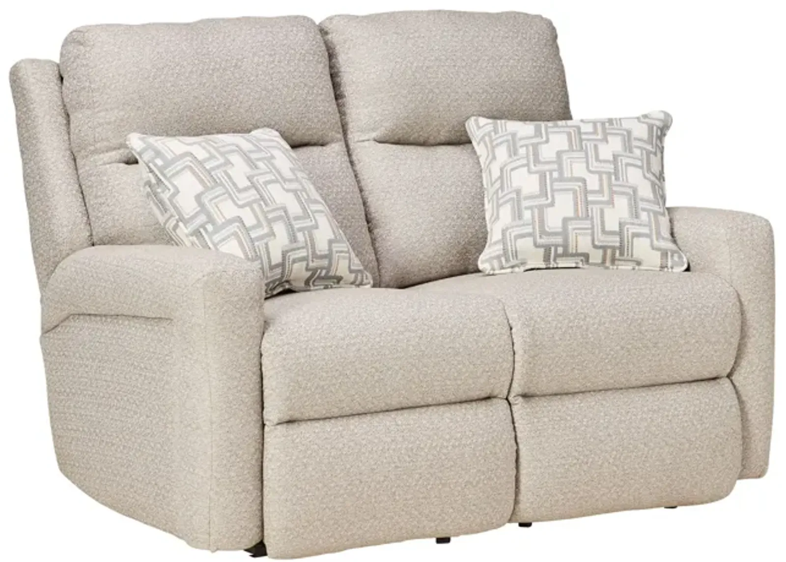 Strait Cement Dual Power Reclining Loveseat by Southern Motion