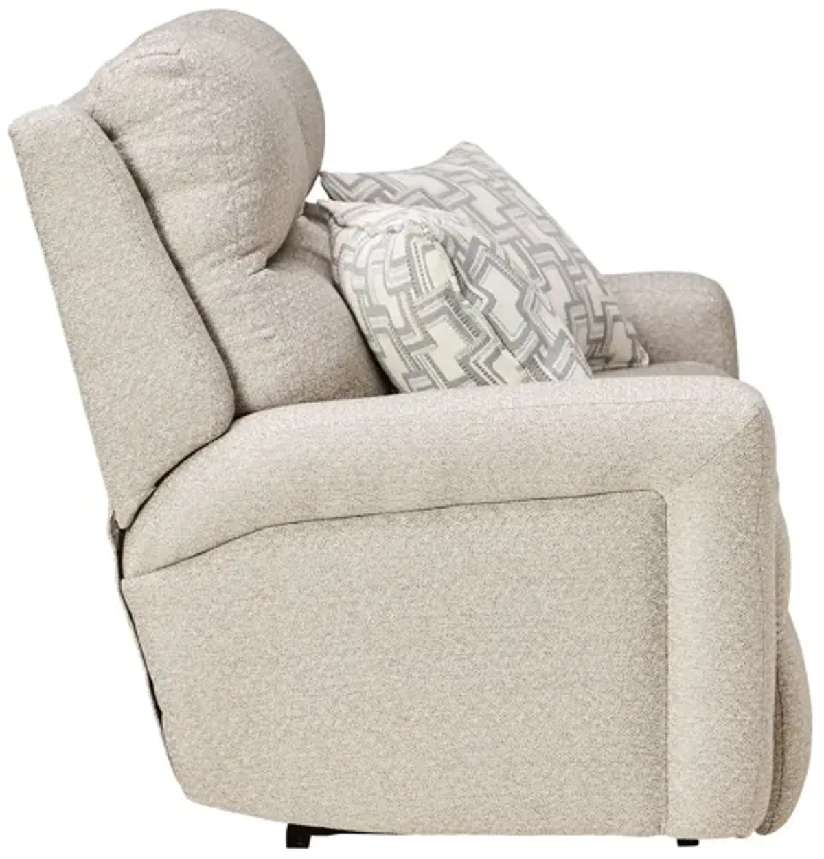 Strait Cement Dual Power Reclining Loveseat by Southern Motion