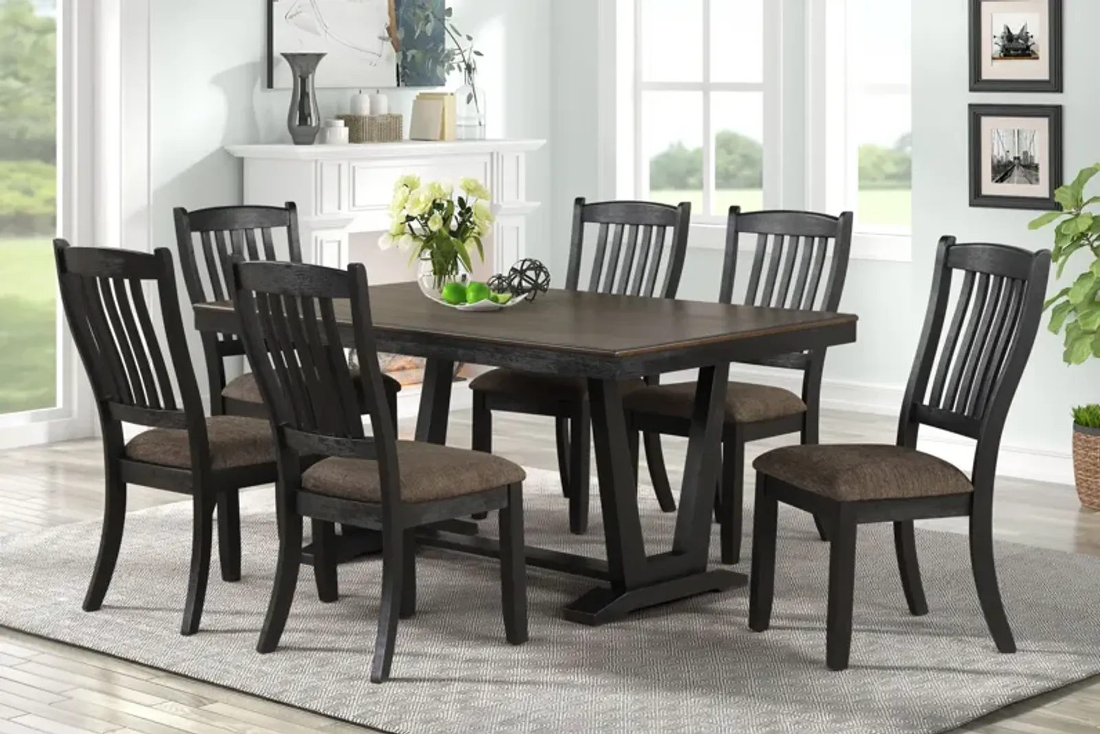 Crawford Table + 6 Chairs