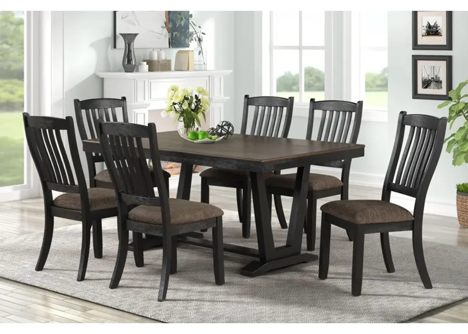 Crawford Table + 4 Chairs