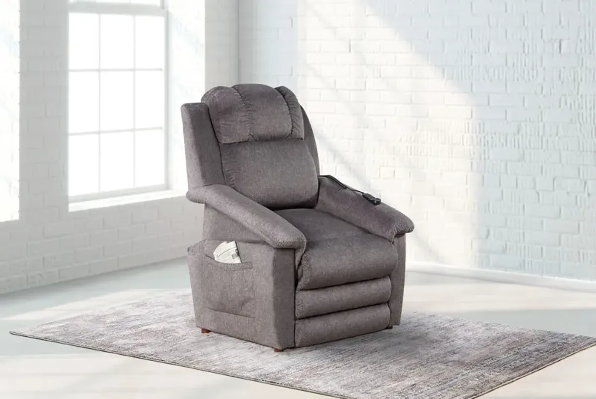 Clayton Grey Triple Power Heat & Massage Lift Recliner