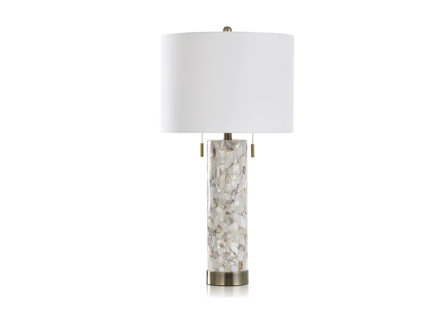 30" Seagar Shell Table Lamp