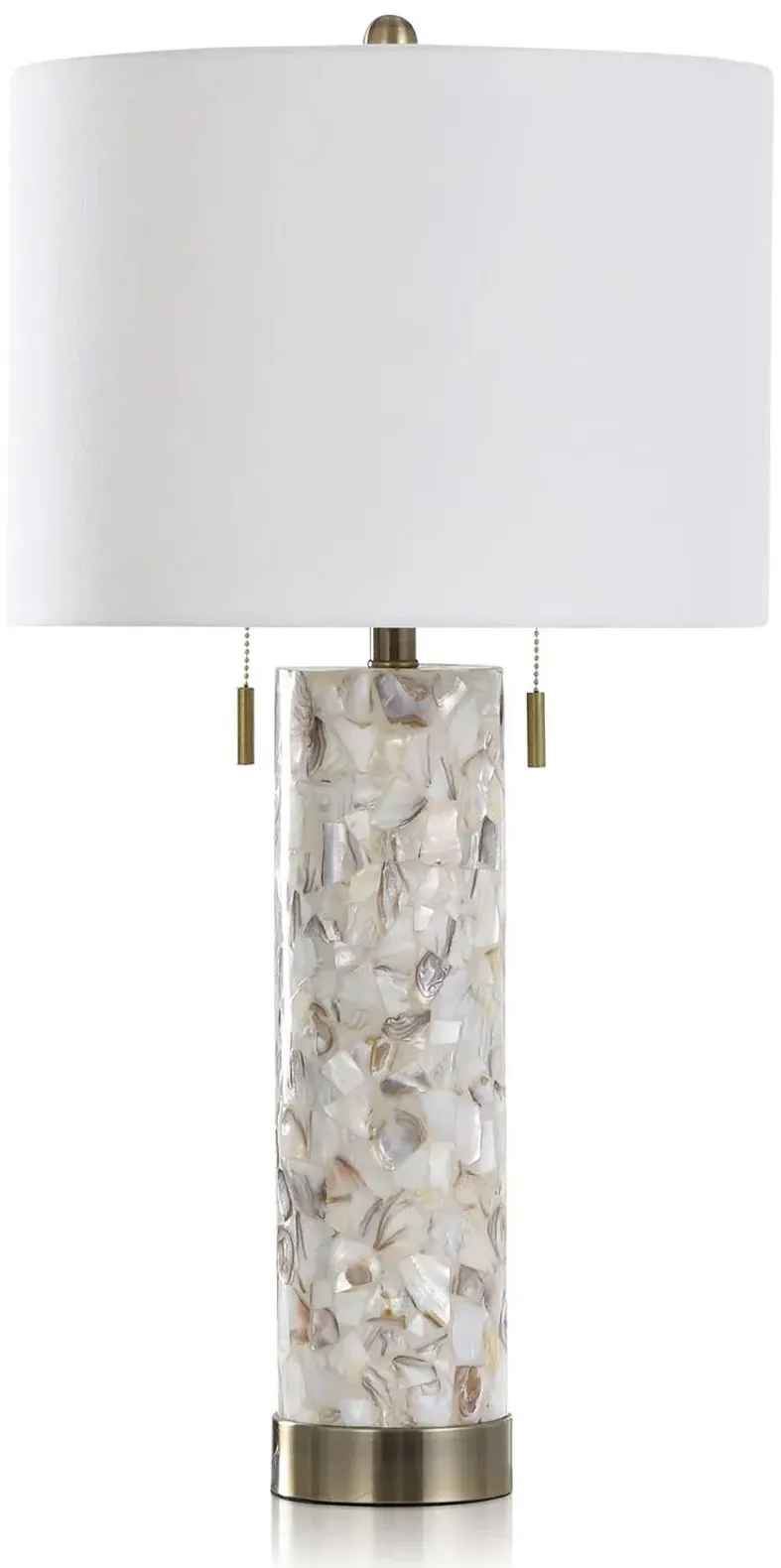 30" Seagar Shell Table Lamp