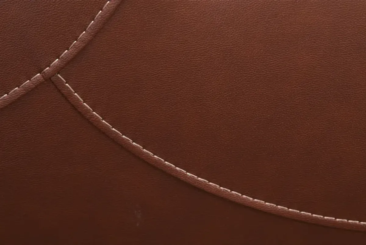 Corbin Brown Leather Dual Power Reclining 6-Piece Sectional