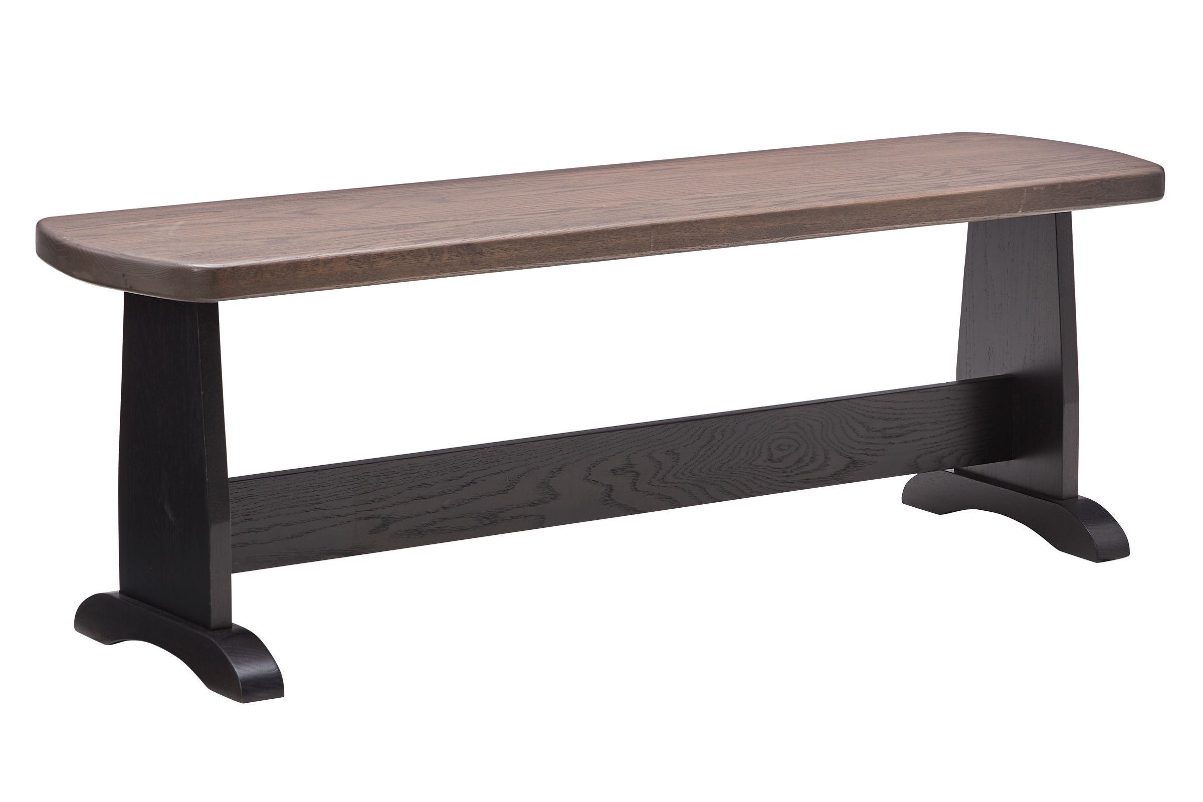 Covina Solid Oak Bench by Gascho with Driftwood Finish