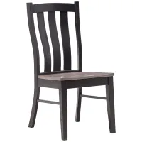 Covina Solid Oak Chair by Gascho with Driftwood Finish