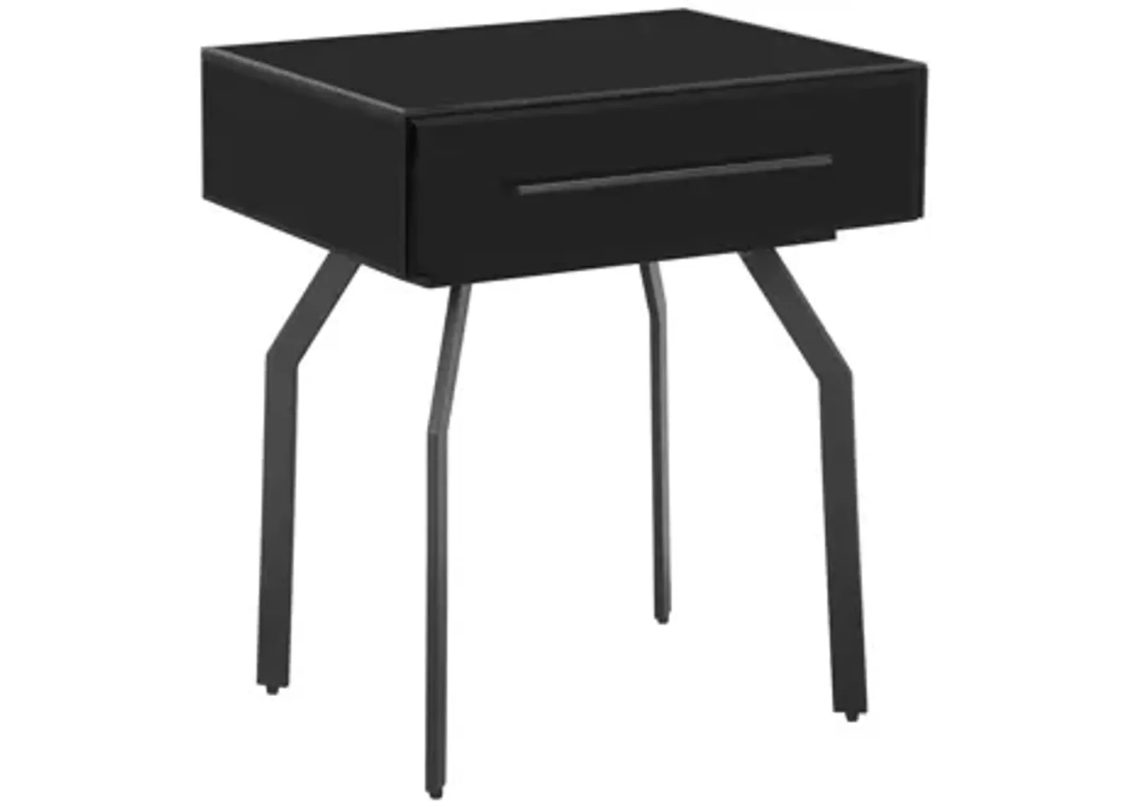 Santana Black Glass Side Table