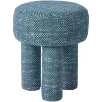 Claire Teal Green Knubby Stool