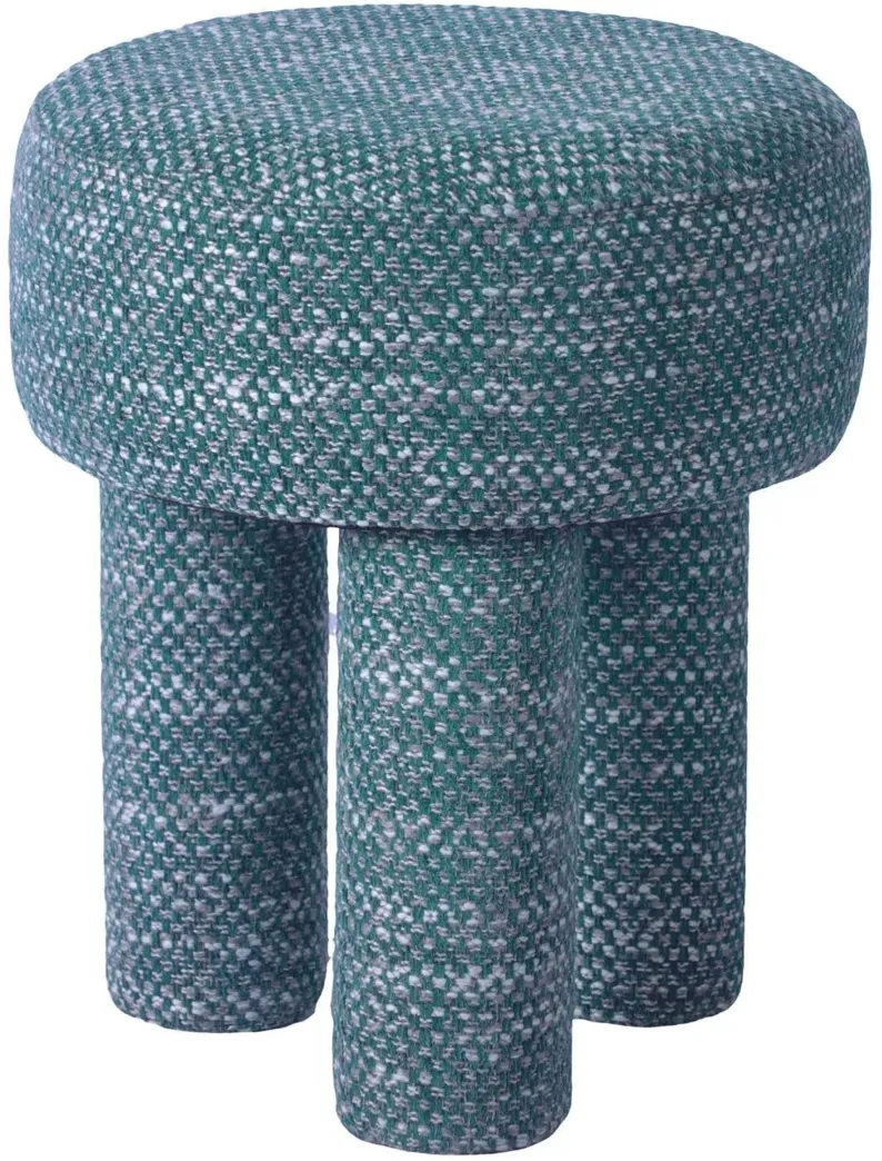 Claire Teal Green Knubby Stool