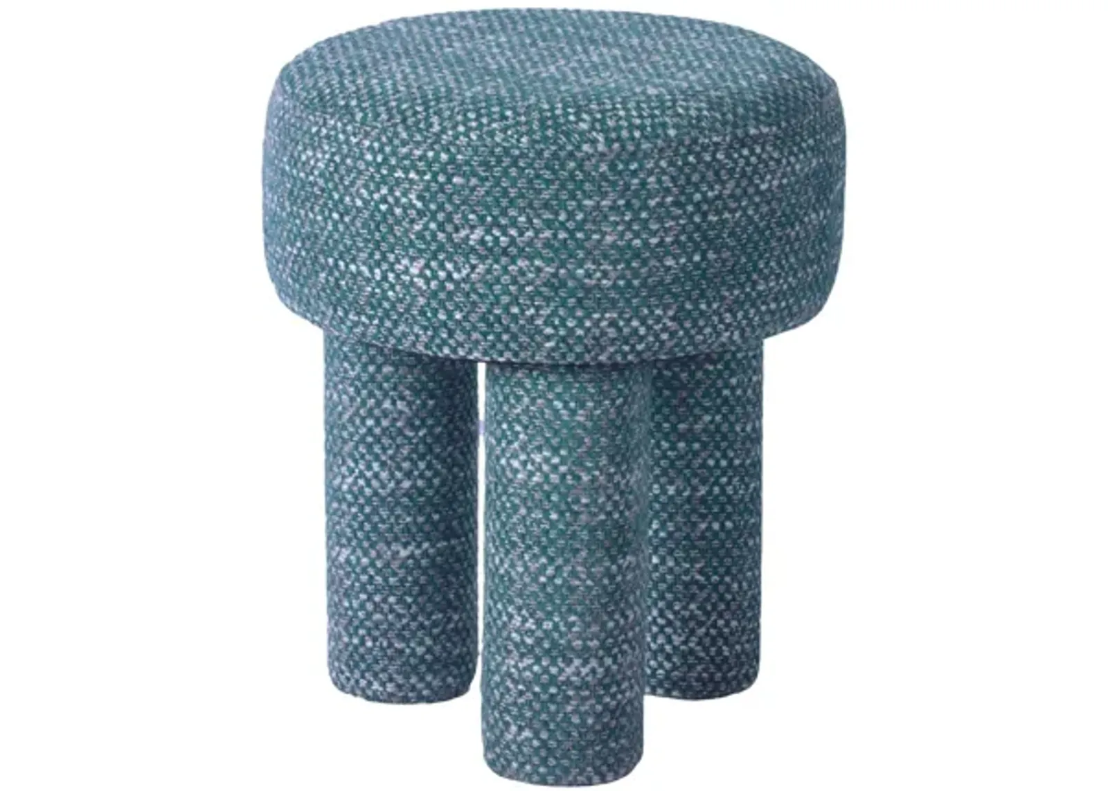 Claire Teal Green Knubby Stool