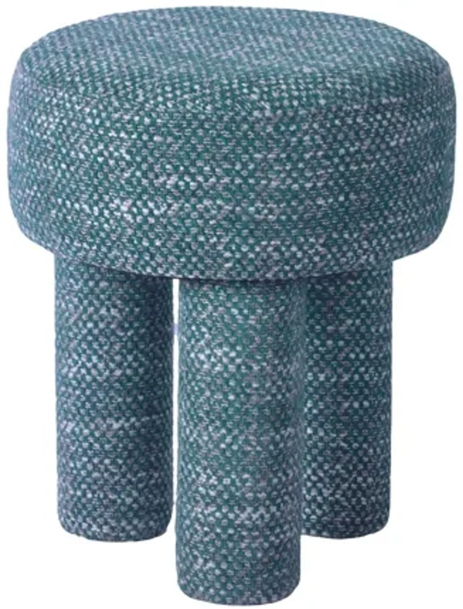 Claire Teal Green Knubby Stool