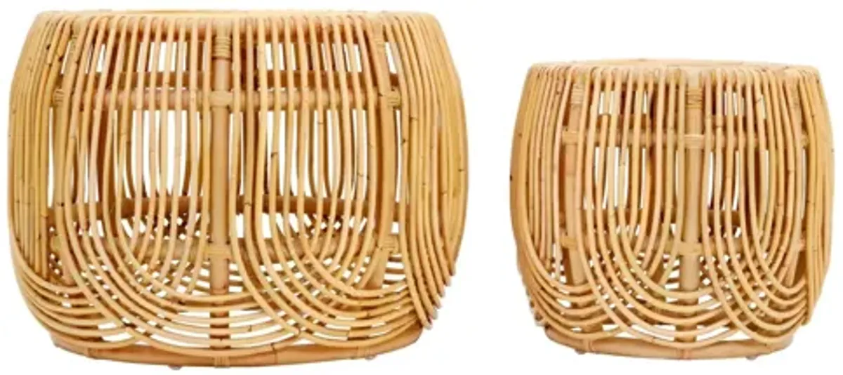 Azrina Rattan Nesting Tables