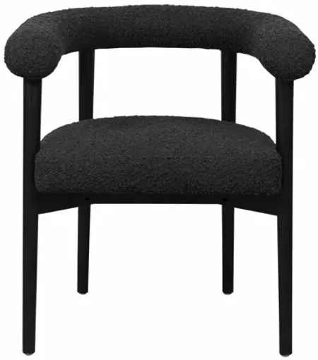 Spara Black Boucle Dining Chair