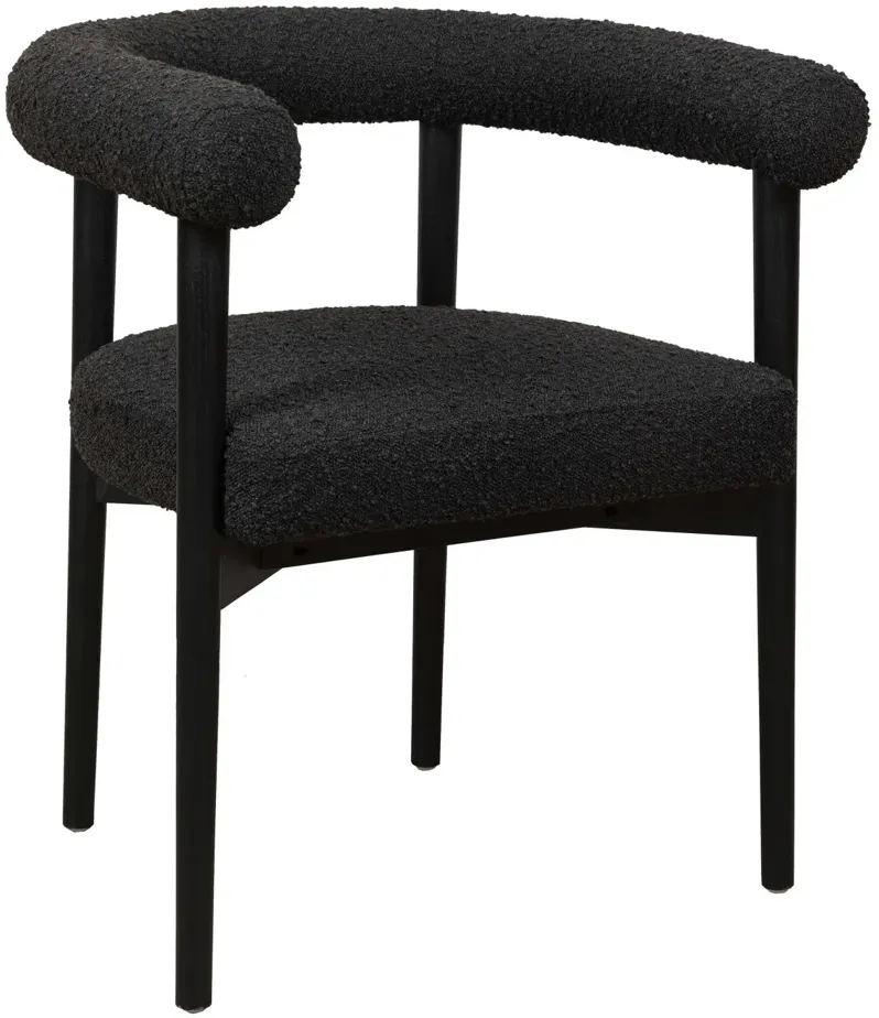 Spara Black Boucle Dining Chair
