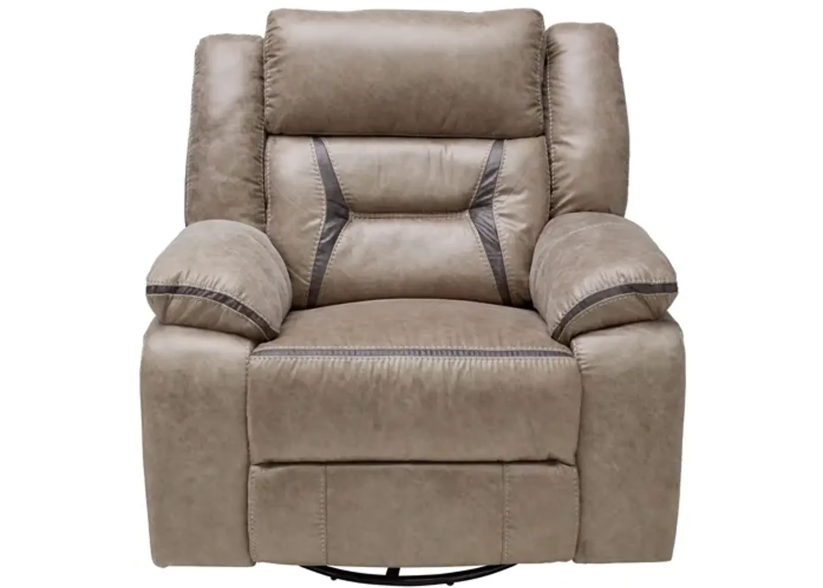 Duke Taupe Swivel Glide Recliner