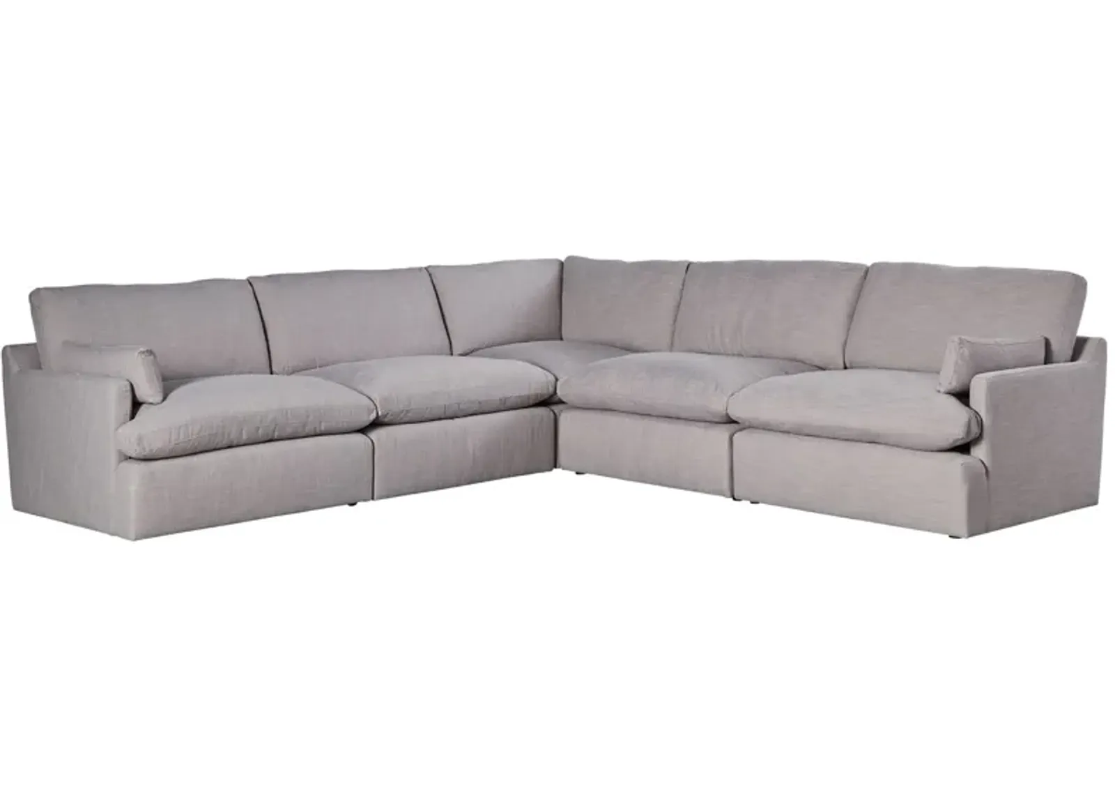 Effie 5-Piece Grey Sectional