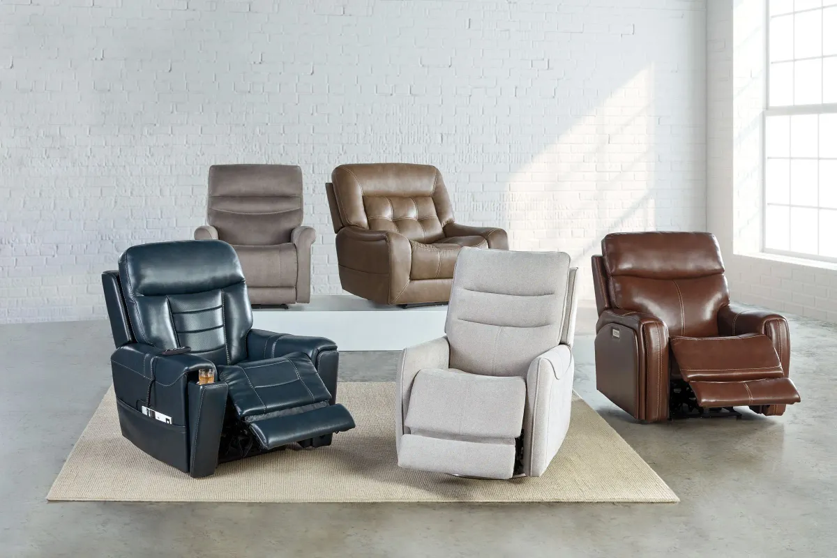 Bowie Coffee Triple Power Leather Recliner