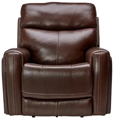 Bowie Coffee Triple Power Leather Recliner