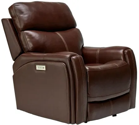 Bowie Coffee Triple Power Leather Recliner
