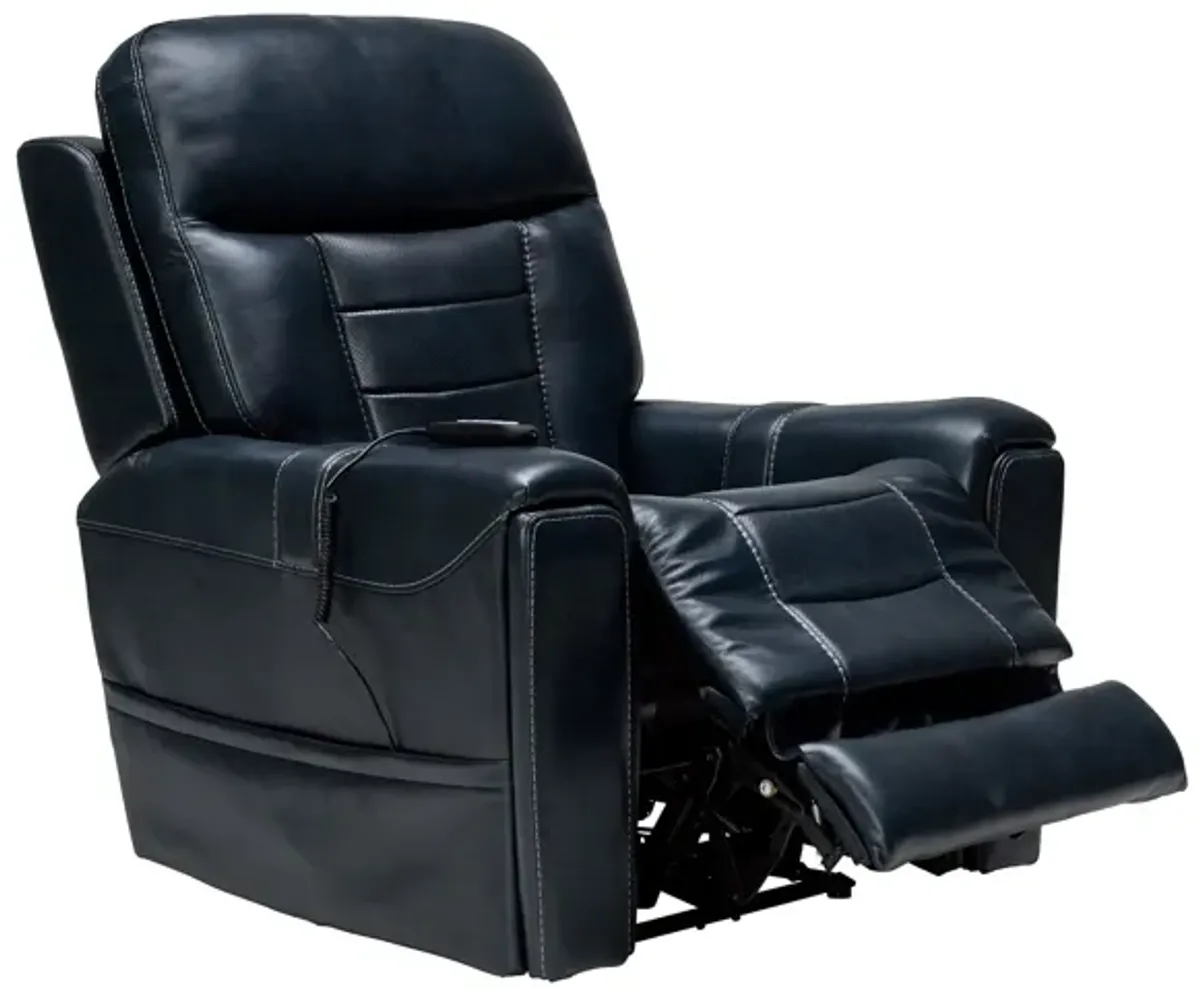 Lennon Ocean Triple Power Leather Recliner