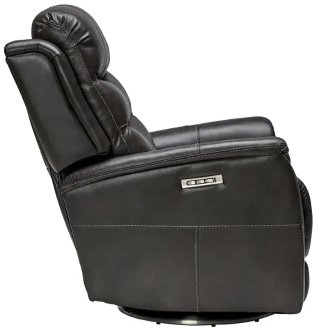 Cash Steel Triple Power Leather Swivel Recliner