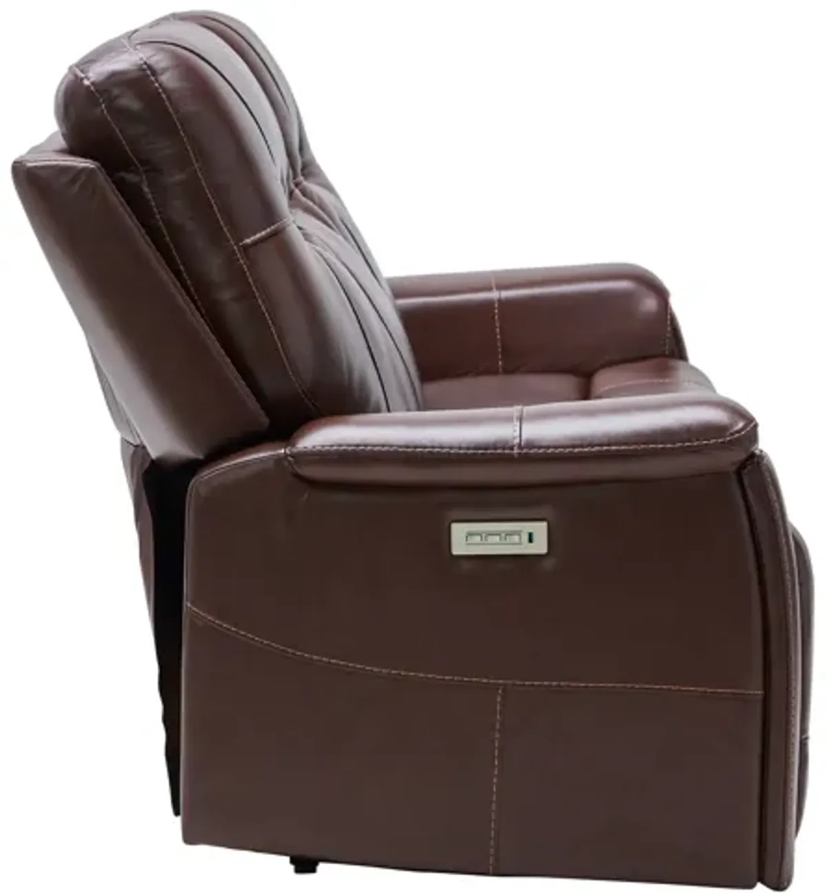 Roman Coffee Triple Power Reclining Leather Sofa