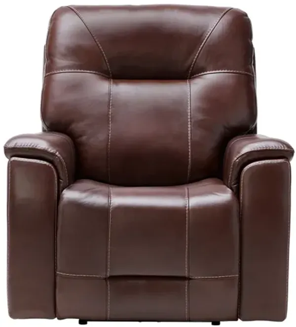 Roman Coffee Triple Power Leather Recliner