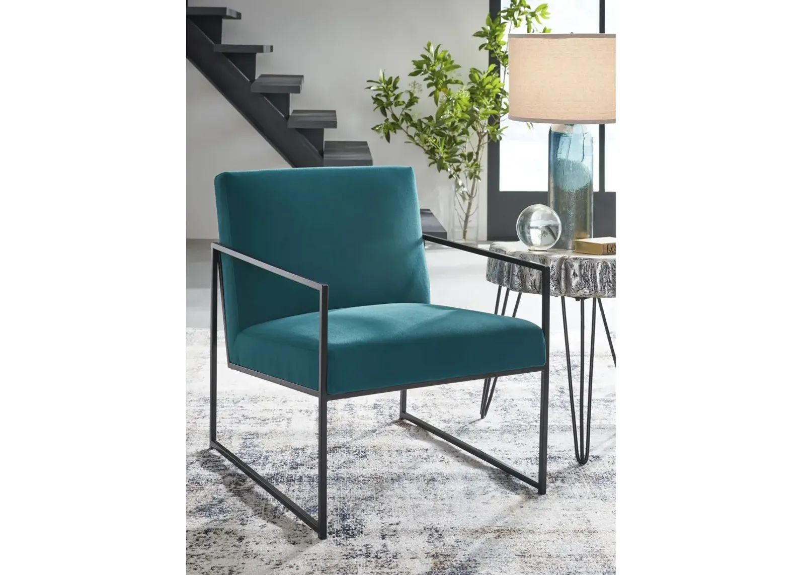 Aniak Teal Accent Chair