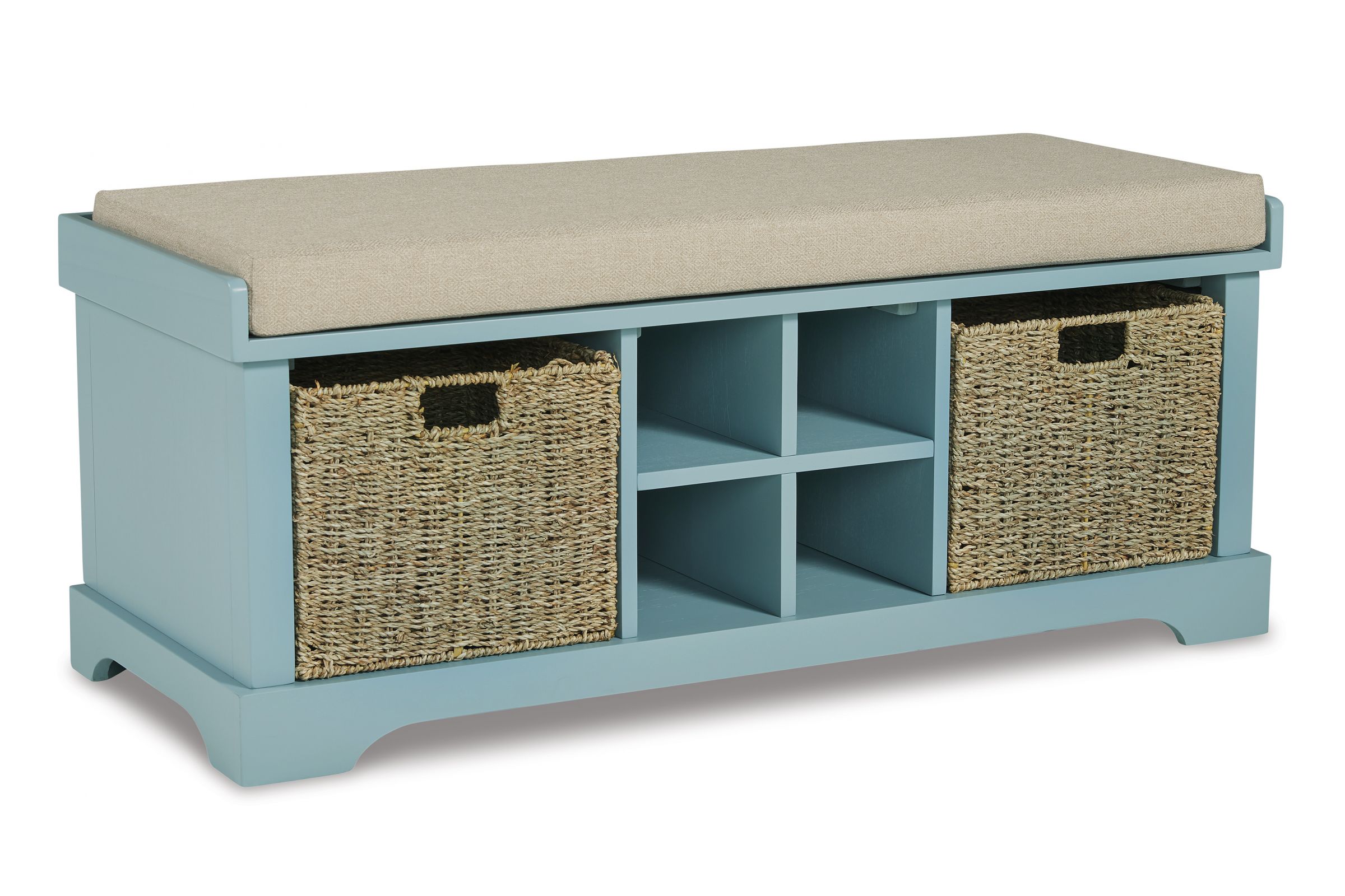 Dowdy Blue Storage Bench