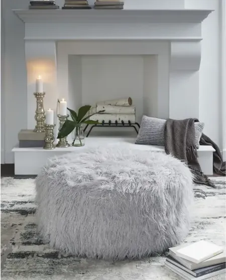 Galice Oversized  Grey Accent Ottoman