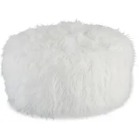 Galice Oversized White Accent Ottoman