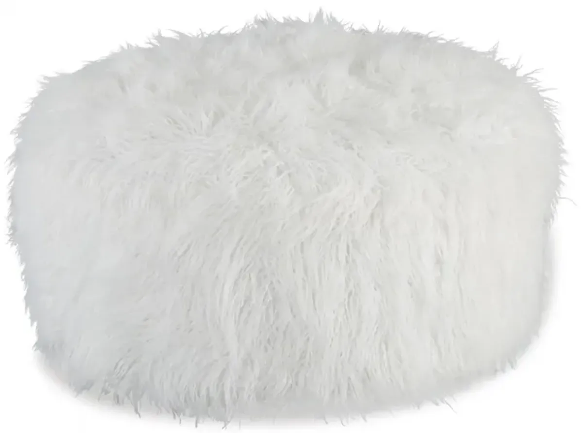 Galice Oversized White Accent Ottoman