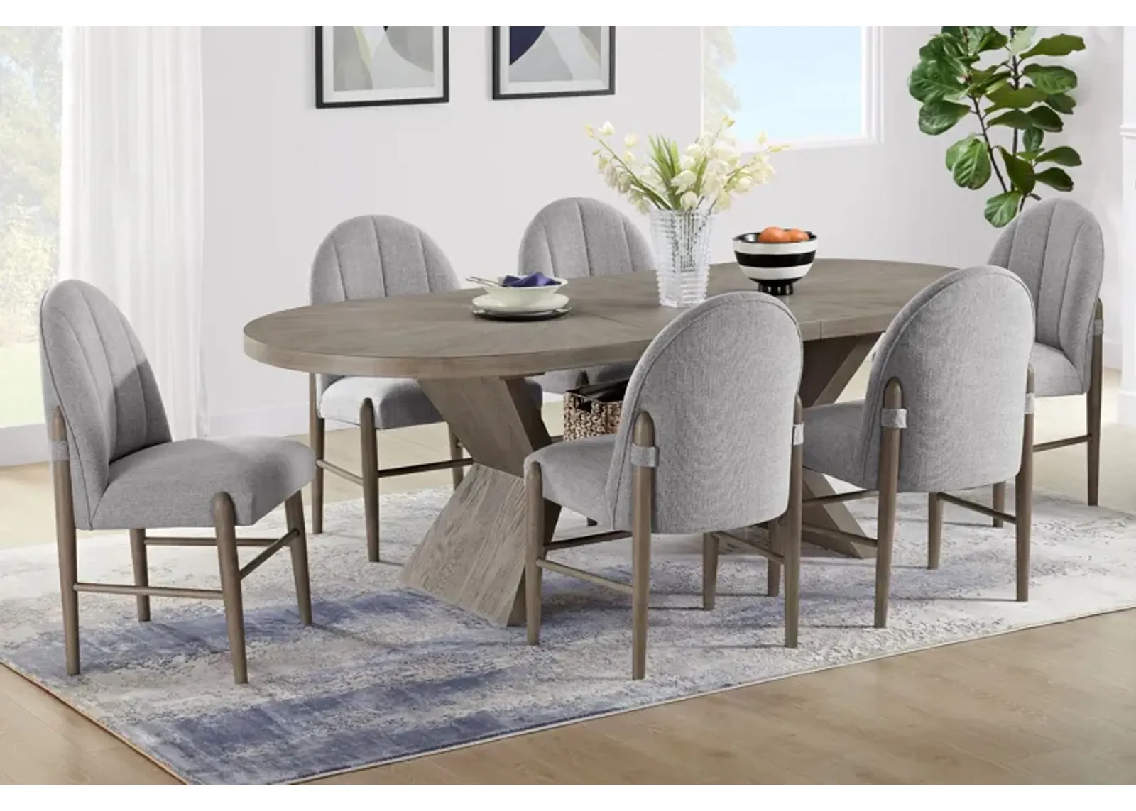 Kennedy Table + 6 Chairs