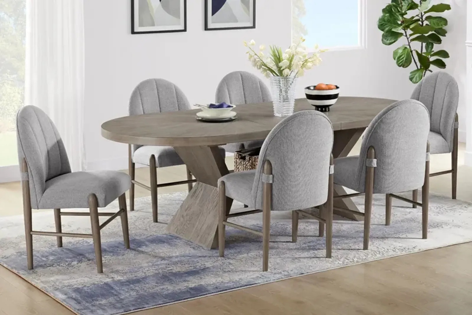 Kennedy Extendable Table + 6 Chairs