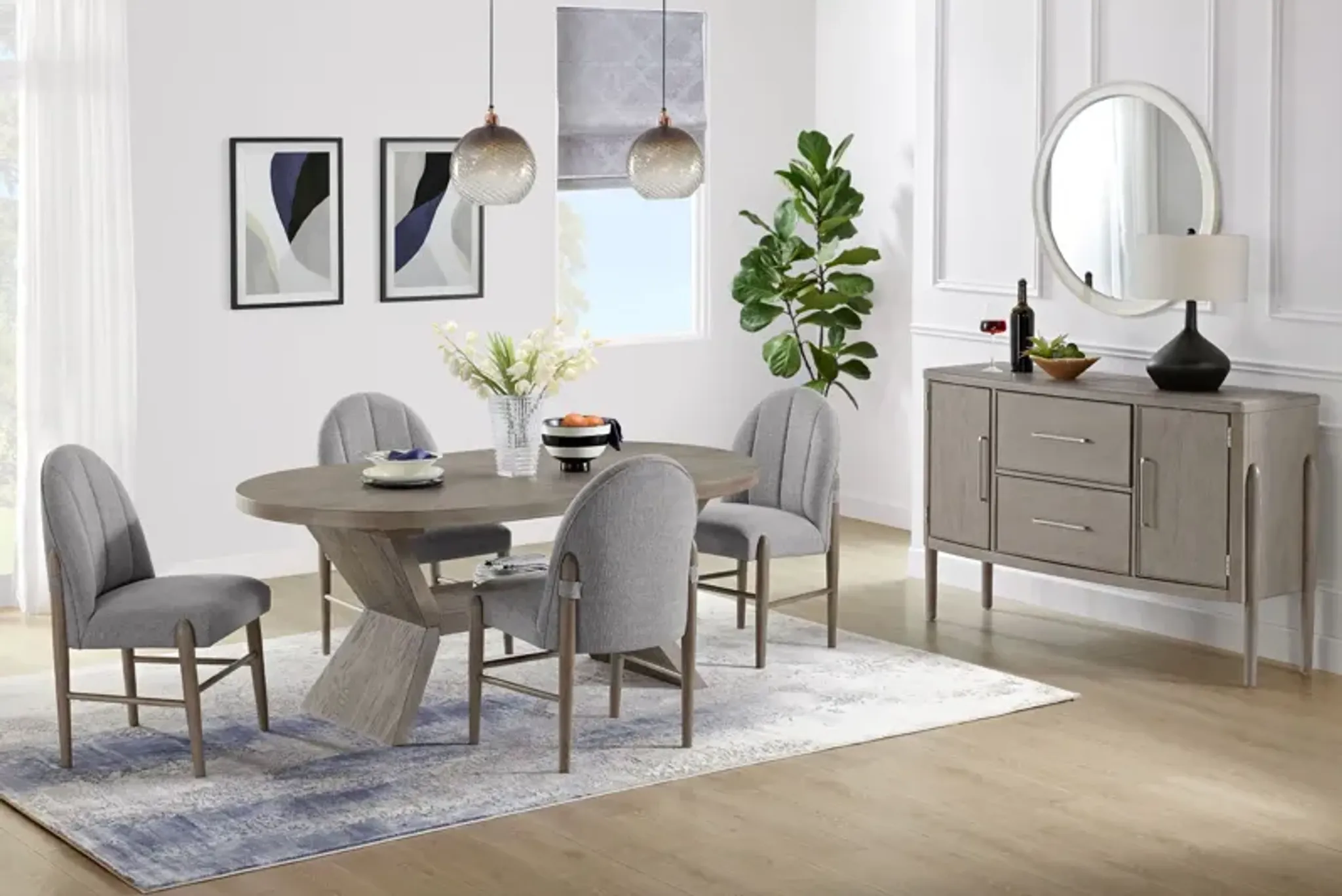 Kennedy Table 4 Chairs Gardner White | Furniture.com