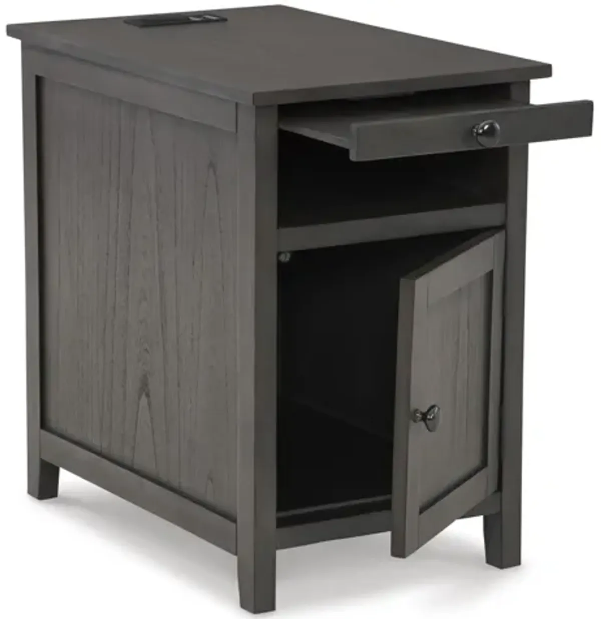 Treytown Gray Chairside Table