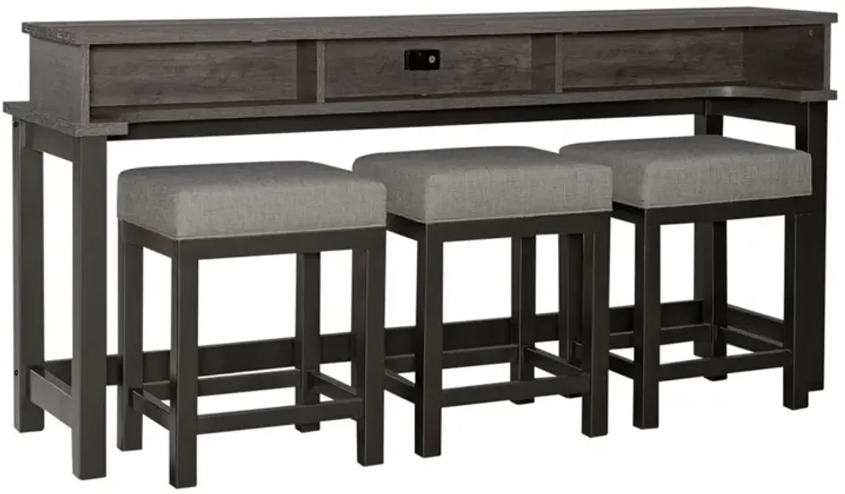 Tanners Creek Console + 3 Stools