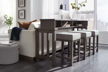 Tanners Creek Console + 3 Stools