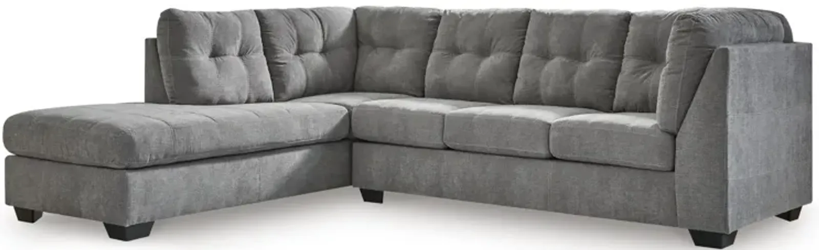 Milo Grey 2-Piece Sectional with Left Arm Facing Chaise