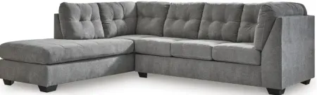 Milo Grey 2-Piece Sectional with Left Arm Facing Chaise